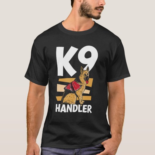 K9 Handler Dog Trainer Handling Tシャツ (正面)