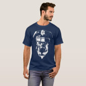 K9 Police Dog Officer With Hat Tシャツ (正面フル)