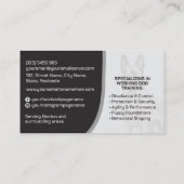 K9 Training - Dog Trainer - Canine Behaviourist 名刺 (裏面)