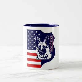 K9 USA警察コーヒーマグ ツートーンマグカップ