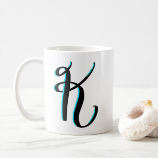 "K"のマグ コーヒーマグカップ