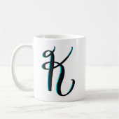 "K"のマグ コーヒーマグカップ (左)