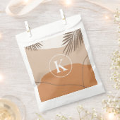 K -イニシャルモノグラムレターK抽象デザイン フェイバーバッグ (クリップ留めされた状態)