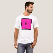 K - オッケー 化学元素記号 楽しい周期表 Tシャツ (正面フル)