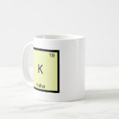 K - カフカ おもしろ 化学元素記号 Tシャツ コーヒーマグカップ (正面左)