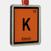K - キムチ化学元素記号 メタルオーナメント (右)