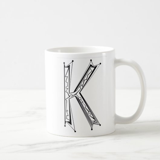 "K " コーヒーマグカップ (右)
