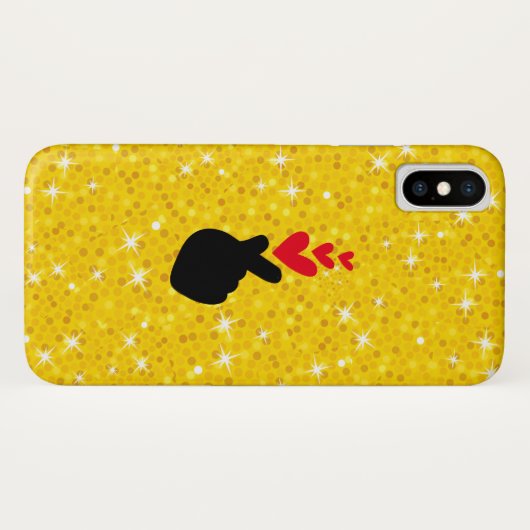 K ポップ・アートの- |アイドルフィンガーハート❤ラブシンボル電話ケース Case-Mate iPhoneケース (裏面(横))