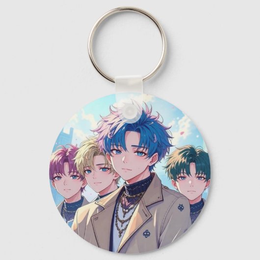 K ポップ・アートの- キーホルダー (正面)