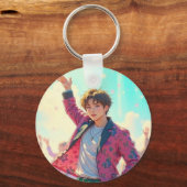 K ポップ・アートの- キーホルダー (正面)