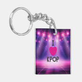K ポップ・アートの- キーホルダー (正面左)