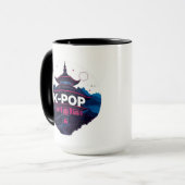 K ポップ・アートの- マグカップ (正面左)