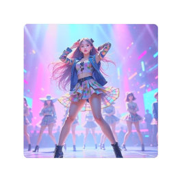 K ポップ・アートの- メタルプリント