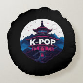 K ポップ・アートの- ラウンドクッション (裏面)