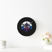 K ポップ・アートの- ラウンド壁時計 (ホーム)