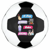 K-ポップ・アートの、ラーメン、ボバ、アニメ文化ファポップ・アートのン サッカーボール (正面)