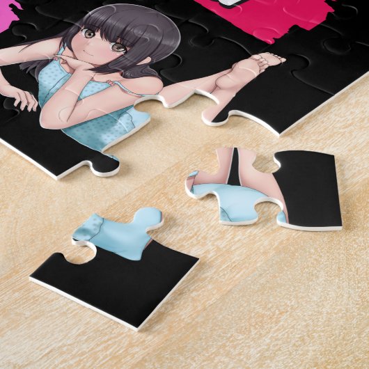 K-ポップ・アートの、ラーメン、ボバ、アニメ文化ファポップ・アートのン ジグソーパズル (側面)