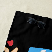 K-ポップ・アートの、ラーメン、ボバ、アニメ文化ファポップ・アートのン ビーチタオル (インサイチュ)