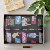 K-ポップ・アートの、ラーメン、ボバ、アニメ文化ファポップ・アートのン 薄葉紙 (ギフト)