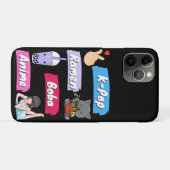 K-ポップ・アートの、ラーメン、ボバ、アニメ文化ファポップ・アートのン Case-Mate iPhoneケース (裏面(横))