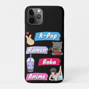 K-ポップ・アートの、ラーメン、ボバ、アニメ文化ファポップ・アートのン iPhone 11 PROケース
