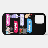 K-ポップ・アートの、ラーメン、ボバ、アニメ文化ファポップ・アートのン Case-Mate iPhoneケース (裏面 (横))