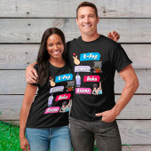 K-ポップ・アートの、ラーメン、ボバ、アニメ文化ファポップ・アートのン Tシャツ