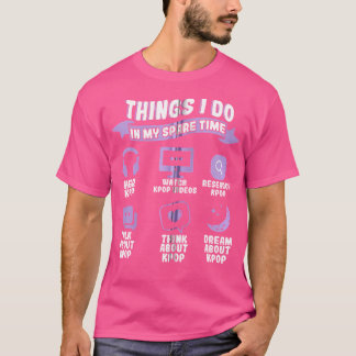 K-ポップ・アートの All Day Kpop Love Zip Tシャツ