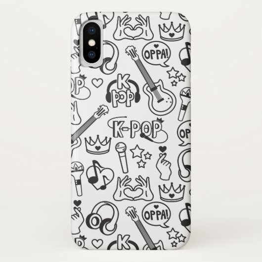 K ポップ・アートの- | Music Idol Fingerハート오빠電話ケース Case-Mate iPhoneケース (裏面)