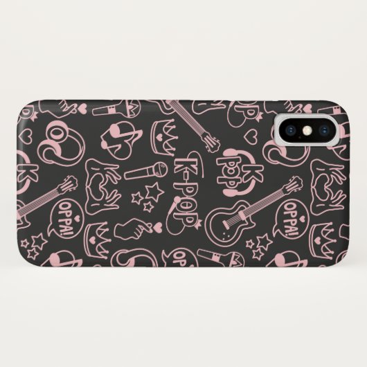 K ポップ・アートの- | Music Idol Fingerハート오빠電話ケース Case-Mate iPhoneケース (裏面(横))