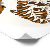 K-ポップ・アートのTiger Poster – 韓国のフォークアートとモンスター ポスター (角)