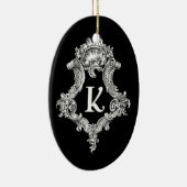 K モノグラムイニシャル セラミックオーナメント (右)