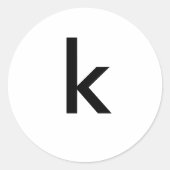 k ラウンドシール (正面)