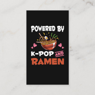 K&ラーメポップ・アートのン中毒かわいいKpop 名刺