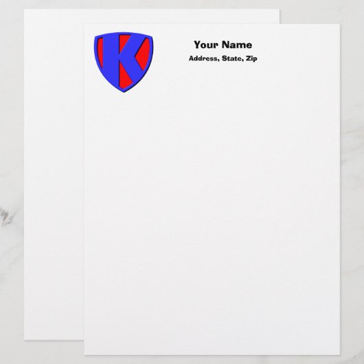 K レターヘッド (正面/裏面)