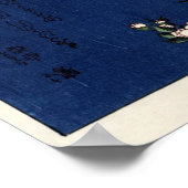 K.北シアのさくらんぼの枝のロビン ポスター (角)