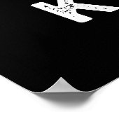 K – 音楽ポップ・アートのソおもしろいダプンポップ・アートのダークBG ポスター (角)