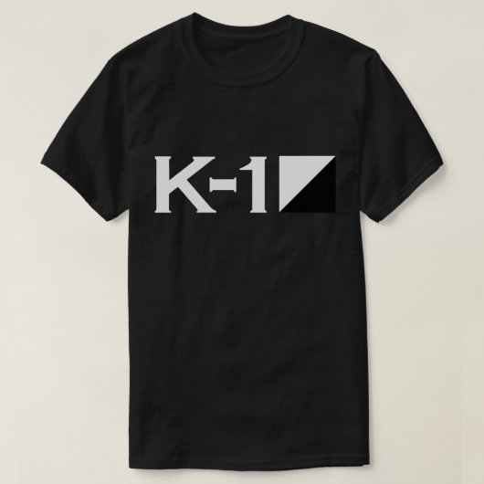 K-1 Tシャツの黒 Tシャツ (デザイン正面)