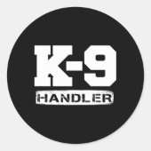 K-9ハンドラー警察の保安官警察の法執行義務 ラウンドシール (正面)