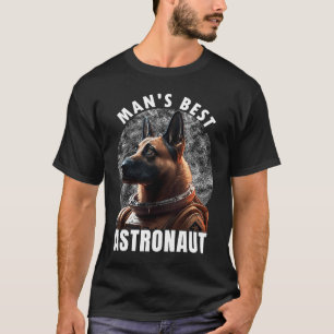 K 9マリノワ宇宙スーツ男のアストロ最高の宇宙飛行士 Tシャツ