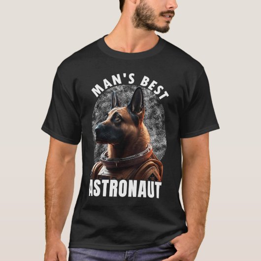 K 9マリノワ宇宙スーツ男のアストロ最高の宇宙飛行士 Tシャツ (正面)