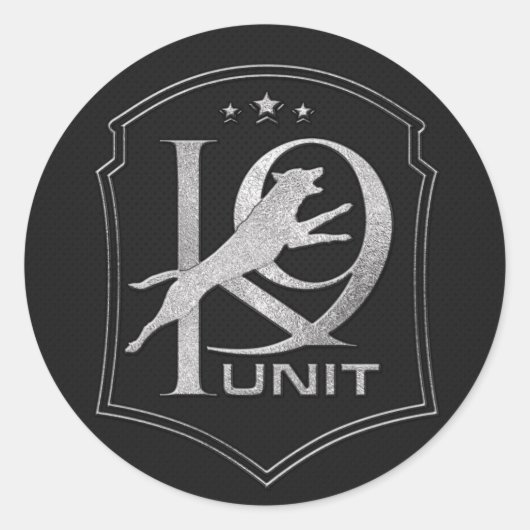 K-9ユニット – 警察犬 – Malinois ラウンドシール (正面)