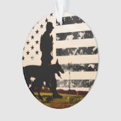 K-9ワーキングドッグハンドラ オーナメント (正面)