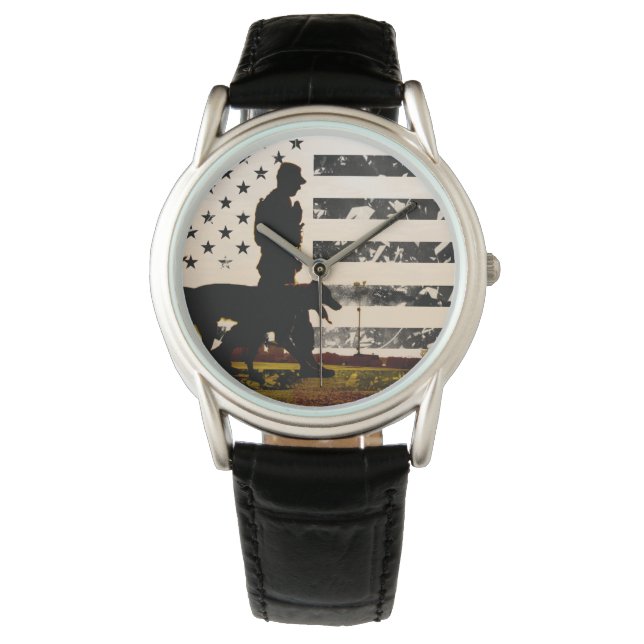 K-9ワーキング・ドッグ・ハンドラ 腕時計 (正面)