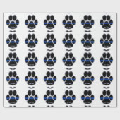 K-9単位の薄いブルーライン ラッピングペーパー (フラット)
