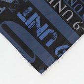 K-9単位-警察犬の単位 フリースブランケット (角)