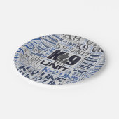 K-9単位-警察犬の単位 ペーパープレート (アングル)