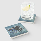 K-9単位-警察犬- Malinois ストーンコースター (横)