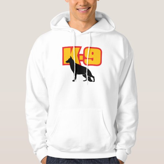 K-9単位。 K9ジャーマン・シェパード。 救助-調査 パーカ (正面)