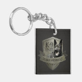 K-9単位GSD -働くジャーマン・シェパード犬 キーホルダー (正面左)